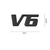 3D Metal V6 V8 Car Sticker Emblem Rear Badge for Toyota