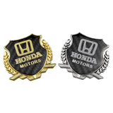 Honda Metal Carbon Fiber Car Rear Sticker Shield Trunk Emblem Badge Decal