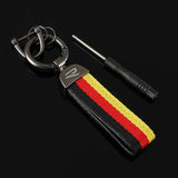 Volkswagen VW R Nylon Webbing Car Keychain Pendant Key Chain Holder