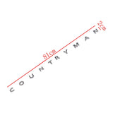 ABS Car Styling Rear Trunk Badge Sticker Decal Decoration For MINI COOPER Countryman Letter Emblem Auto Exterior Accessories