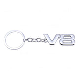Honda V8 Logo Metal Car Key Rings Keychain Pendant