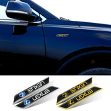 2pcs Lexus Car Fender Side Stickers Trunk Anti-scratch Decal