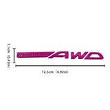Subaru SYMMETRICAL AWD Logo Metal Letter Car Rear Sticker Decal Emblem Badge