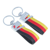 Audi Sline RS Car Logo Nylon Webbing Keychain Keyring