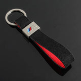BMW M Power Suede Car Keychain Keyring