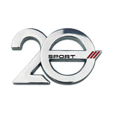 Peugeot 20th Anniversary Metal Car Body Sticker Decal Auto Front Grille Emblem Badge