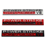 Ford Power Stroke Diesel V8 Metal Car Rear Sticker Auto Body Emblem Badge Decal