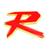 Car Front Grille Sticker Auto Body Side Decal Badge R Logo for Honda Crosstour Odyssey Insight Elysion CRZ Vezel City Civic