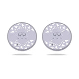 2pcs Infiniti Logo Car Water Coasters 7-color LED Light Cup Mat Holder