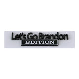 Jeep Let's Go Brandon Edition Metal Car Body Side Fender Sticker Decal Trunk Emblem Badge