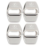 4pcs/set Lexus Stainless Steel Car Door Lock Cover Protection