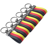 Audi S3 S4 S5 S6 S7 S8 RS3 RS4 RS5 RS6 RS7 RS8 Car Logo Nylon Webbing Keychain Pendant