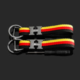 Audi RS Sline Logo Metal Nylon Webbing Car Keychain