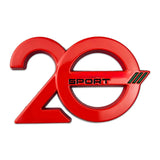Peugeot 20th Anniversary Metal Car Body Sticker Decal Auto Front Grille Emblem Badge
