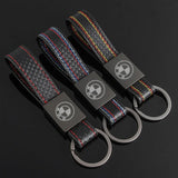 BMW Metal Leather Car Key Chain Key Ring Keychain Pendant