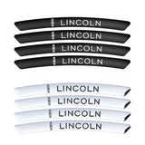 4pcs/set 9cm Lincoln Aluminum Alloy Car Wheel Rim Tyre Sticker