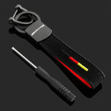 Mercedes Benz AMG Suede Car Keychain Auto Key Holder Keyring Pendant