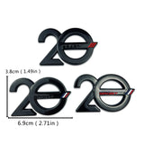 Peugeot 20th Anniversary Metal Car Body Sticker Decal Auto Front Grille Emblem Badge