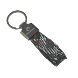 Mercedes Benz AMG Logo Oxford Webbing Car Key Chain Holder Keyring Pandant