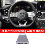 Car Steering Wheel Emblem Sticker for Mercedes Benz W203 W204 W205 W176 W211 W212 W213 GLA GLC