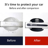 Toyota Carbon Fiber Car Door Bowl Handle Anti-collision Protective Stickers Scratches Film
