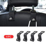 Toyota Carbon Fiber Car Seat Back Hooks Storage Holders