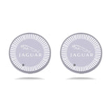 2pcs Jaguar Logo Car Water Coasters 7-color LED Light Cup Mat Holder