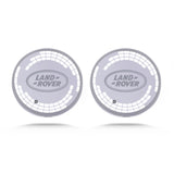 2pcs Land Rover Logo Car Water Coasters 7-color LED Light Cup Mat Holder