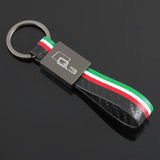 Audi Q3 Logo Leather Car Keychain Keyring Pendant