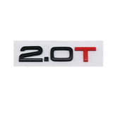 Audi 2.0T 1.8T 3.0T ABS Car Rear Sticker Trunk Emblem Badge Decal