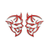 Dodge Demon Logo Metal Car Rear Sticker Fender Side Emblem Badge Decal