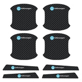 Volkswagen VW Luminous Carbon Fiber Car Door Bowl Handle Anti-collision Protective Stickers Scratches Film