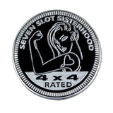 Jeep 4X4 Round Alloy Car Body Side Emblem Badge Rear Sticker Decal