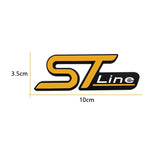 10x3.5cm Ford ST Line Metal Car Side Sticker Trunk Emblem Badge Decal
