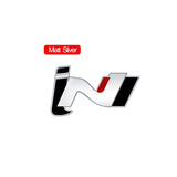 Hyundai iN Logo Metal Car Front Grille Emblem Badge Rear Sticker Decal
