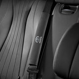 2pcs 33cm Toyota Crown Logo Suede Car Seat Safety Belt Pads Shoulder Protection Cover