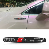 Audi Sline Metal Car Rear Sticker Trunk Emblem Badge Decal