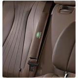 2pcs 33cm Land Rover Logo Suede Car Seat Safety Belt Pads Shoulder Protection Cover