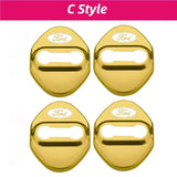 4pcs/set Ford Stainless Steel Car Door Lock Cover Protection