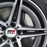 4pcs/set 56mm Toyota GR Sport Logo Car Wheel Center Hub Cap Sticker Decal