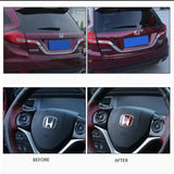 Car Emblem for Honda Civic Accord CRV Fit Jazz City Odyssey Jade HRV Elysion Crosstour NSX Front Tailgate Steering Wheel Sticker