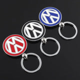 For Volkswagen VW Passat B5 B6 Polo Tiguan Beetle Caddy Golf 5 Jetta Touareg Touran Car Badge Key Chain Keyring Auto Metal Keychain Pendant