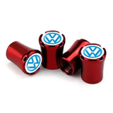 4pcs/set Volkswagen VW Logo Car Air Valve Stem Caps Auto Tyre Valve Covers