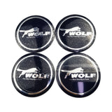4pcs 56mm Ford Wolf Shelby RS ST Car Wheel Center Hub Cap Sticker Decal