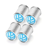 4pcs Alloy Car Tire Valve Cap Wheel Decoration for Volkswagen VW Polo Golf Passat Touran Bora Beetle Jetta Tiguan CC Scirocco Santana