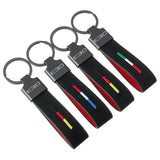 BMW E30 Logo Suede Car Keychain Pendant Key Chain Holder