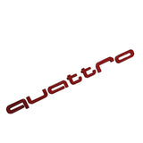 Audi Quattro Car Rear Sticker Trunk Emblem Badge Decal