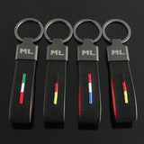 Mercedes Benz ML Logo Suede Car Keychian