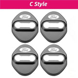 4pcs/set Ford Stainless Steel Car Door Lock Cover Protection