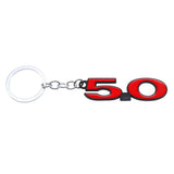 Ford 5.0 Logo Metal Car Keychain Keyring